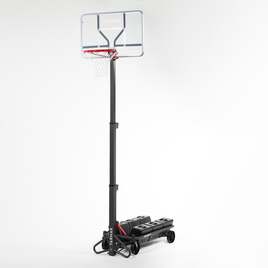 DEFAULT Adjustable Basketball Hoop By Tarmak - Adjustable From 2.4m To 3.05m, No Color, large image number 6