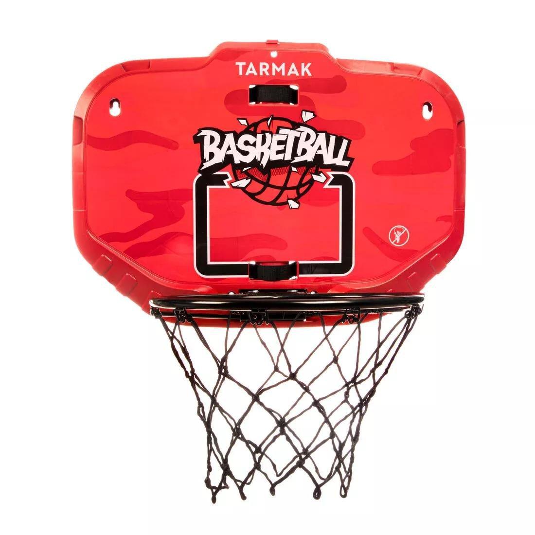 TARMAK - Wall-Mounted Transportable Basketball Hoop Set K900 - Red/Black