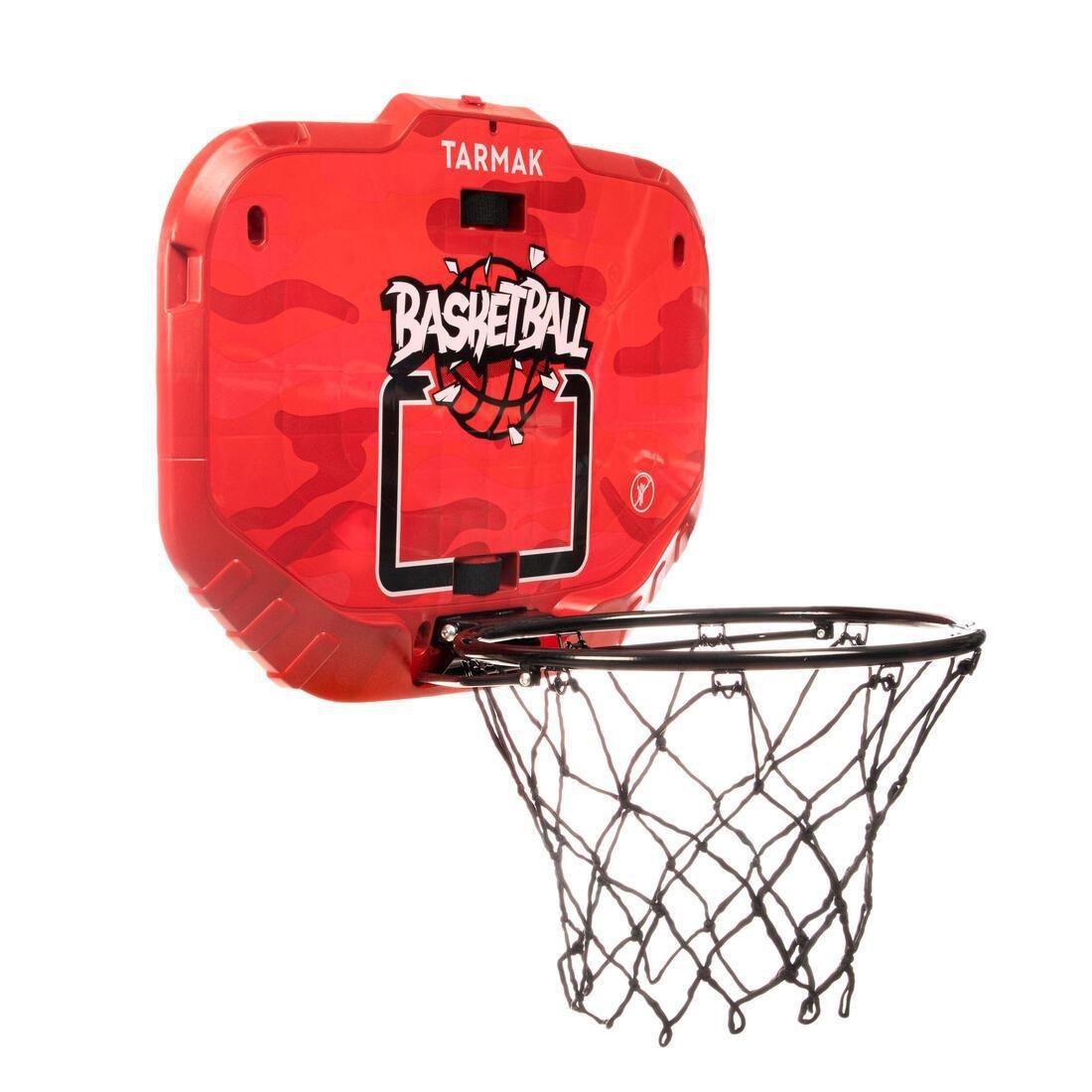 TARMAK - Wall-Mounted Transportable Basketball Hoop Set K900 - Red/Black