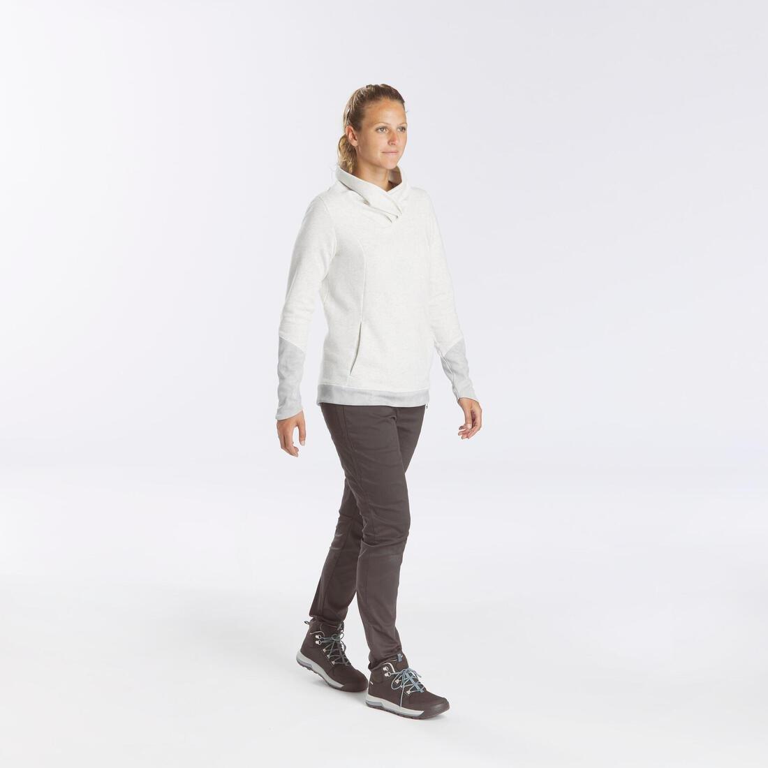Women's Hiking Pullover NH500, Light Grey, , large image number 0