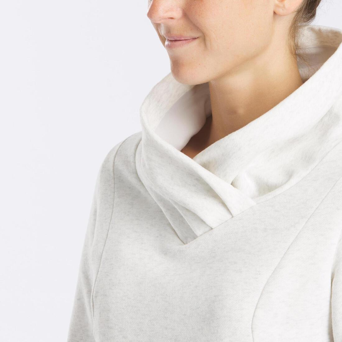 Women's Hiking Pullover NH500, Light Grey, , large image number 3