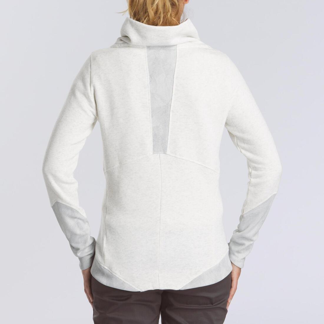 Women's Hiking Pullover NH500, Light Grey, , large image number 5