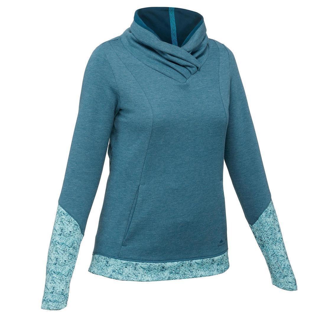 Women's Hiking Pullover NH500, Light Grey, , large image number 10