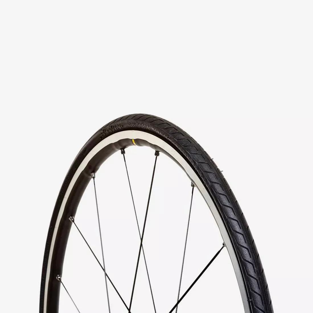 Triban Protect Road Bike Tyre, Black, No Color, large image number 0