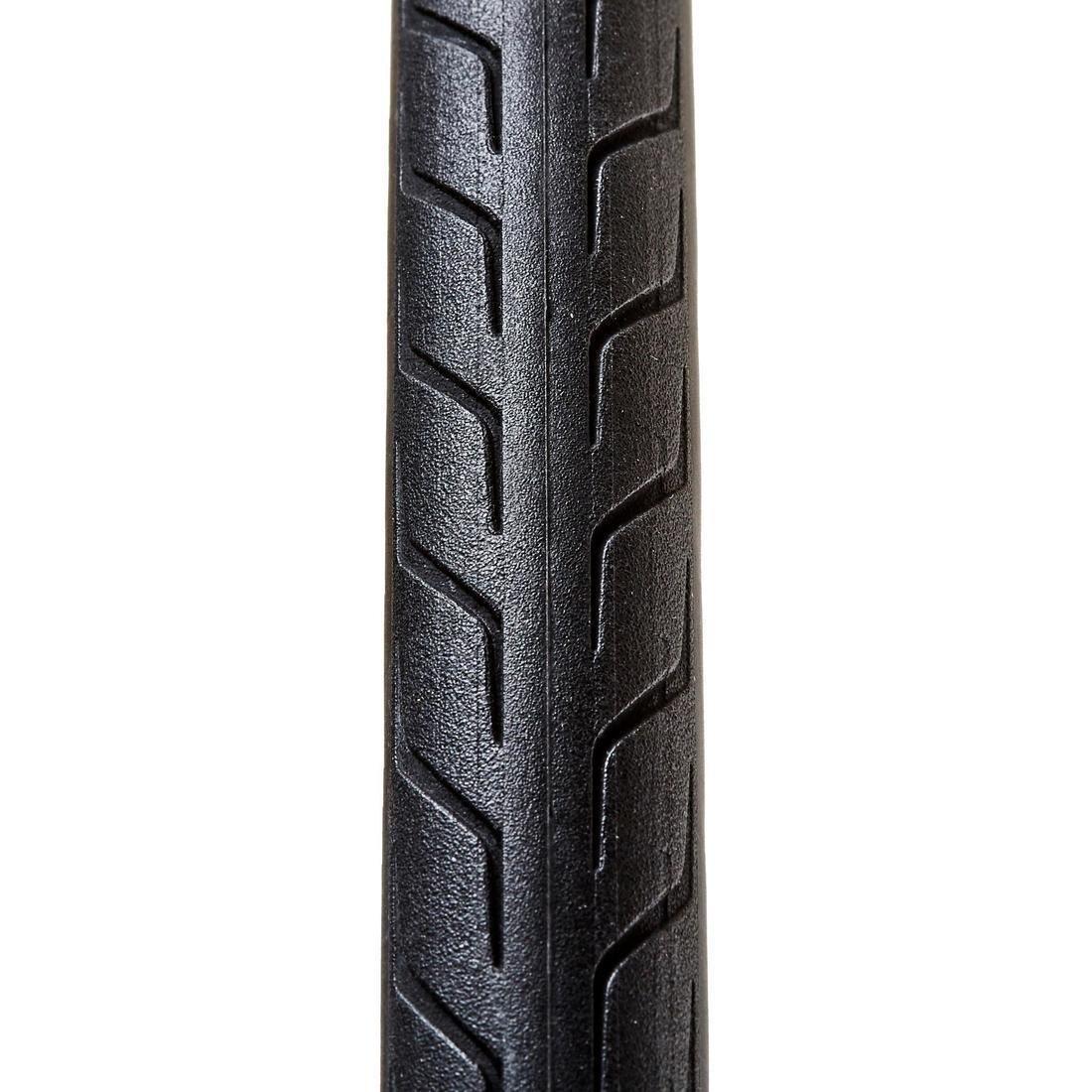 Triban Protect Road Bike Tyre, Black, No Color, large image number 1