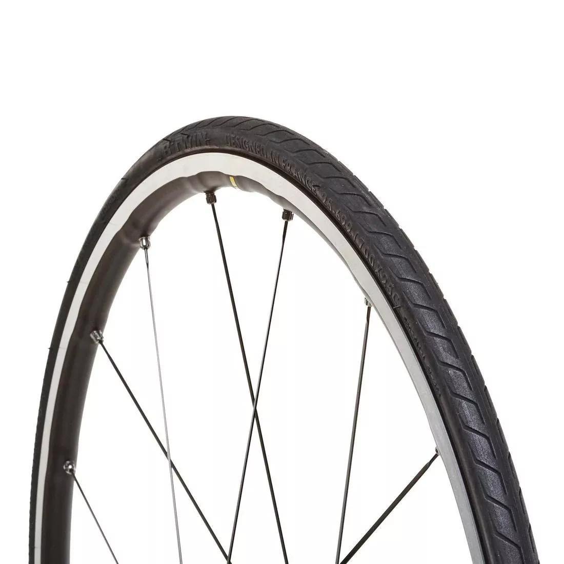 Triban Protect Lightweight Road Bike Tyre, No Color, large image number 0