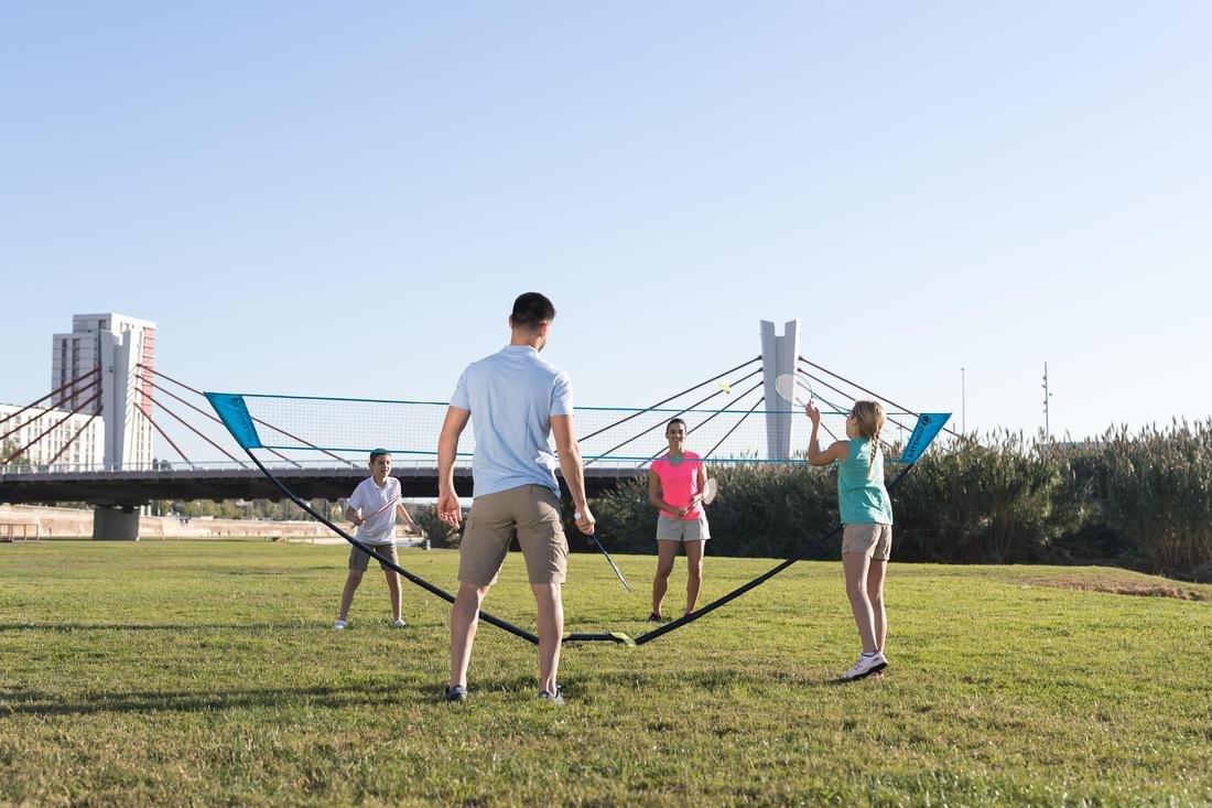 Outdoor Badminton Easy Net, Black, No Color, large image number 9