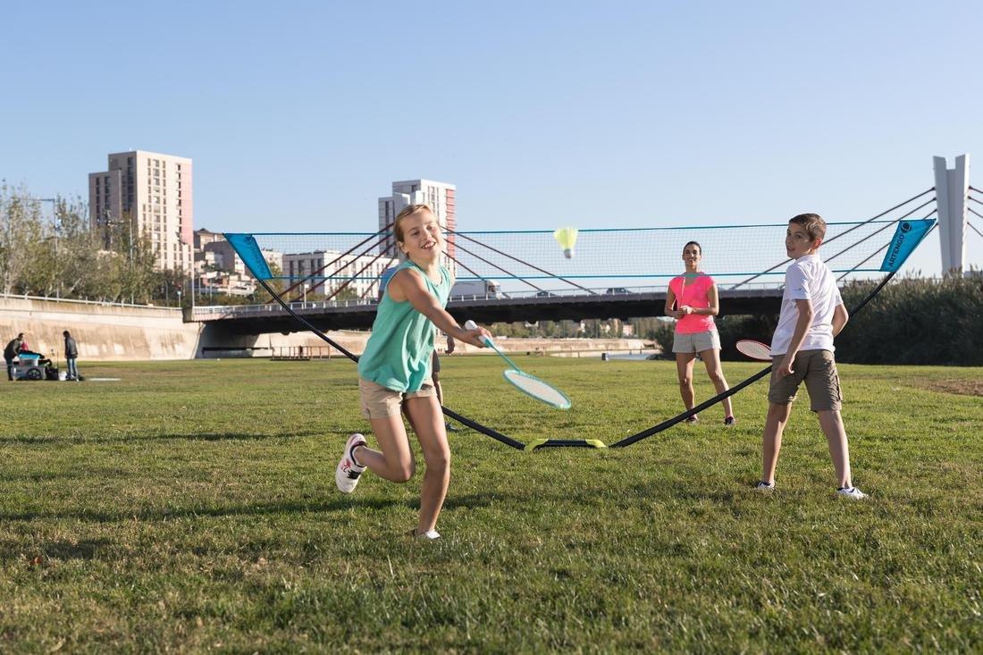 Outdoor Badminton Easy Net, Black, No Color, large image number 11