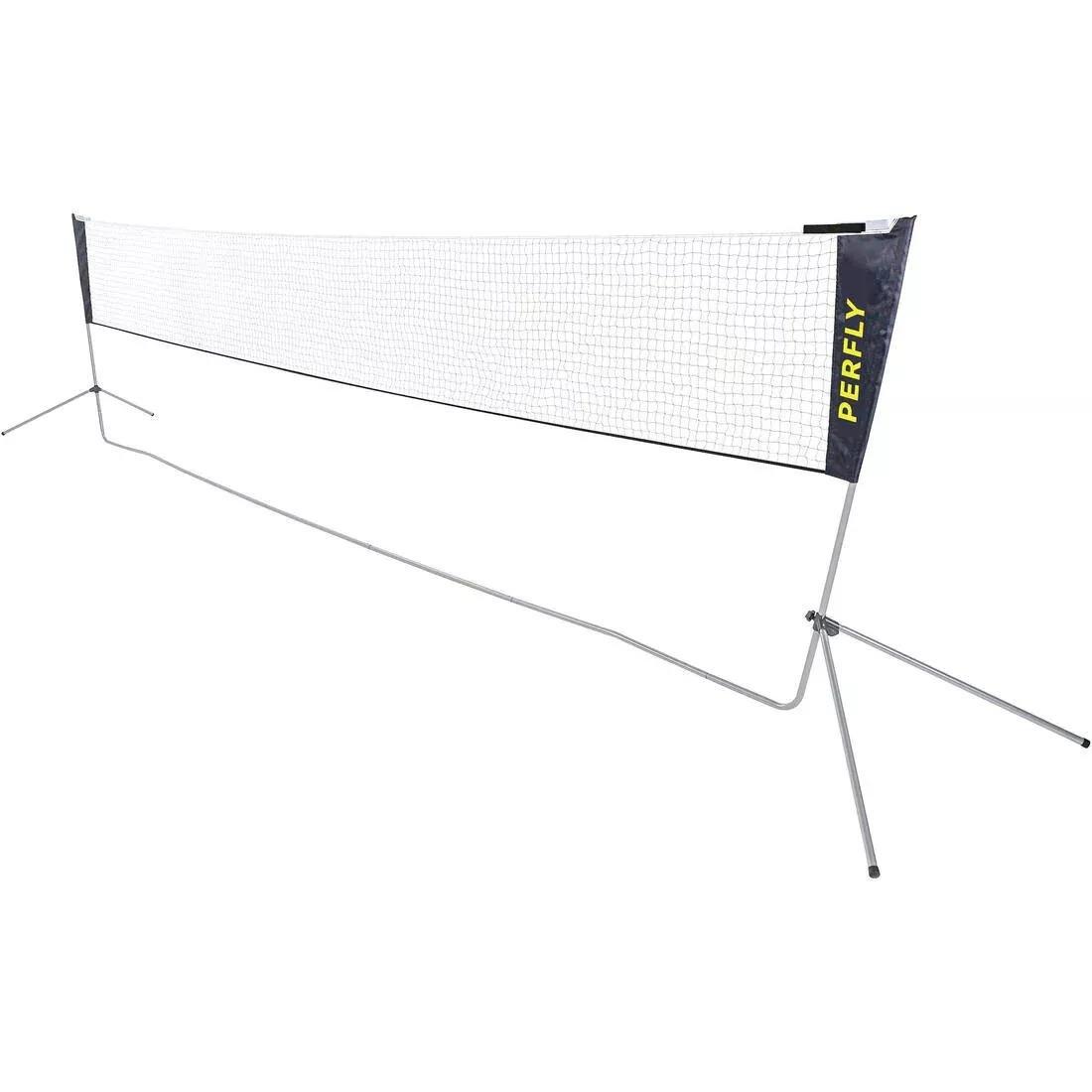 Badminton Net And Post With Official Dimension, No Color, large image number 0