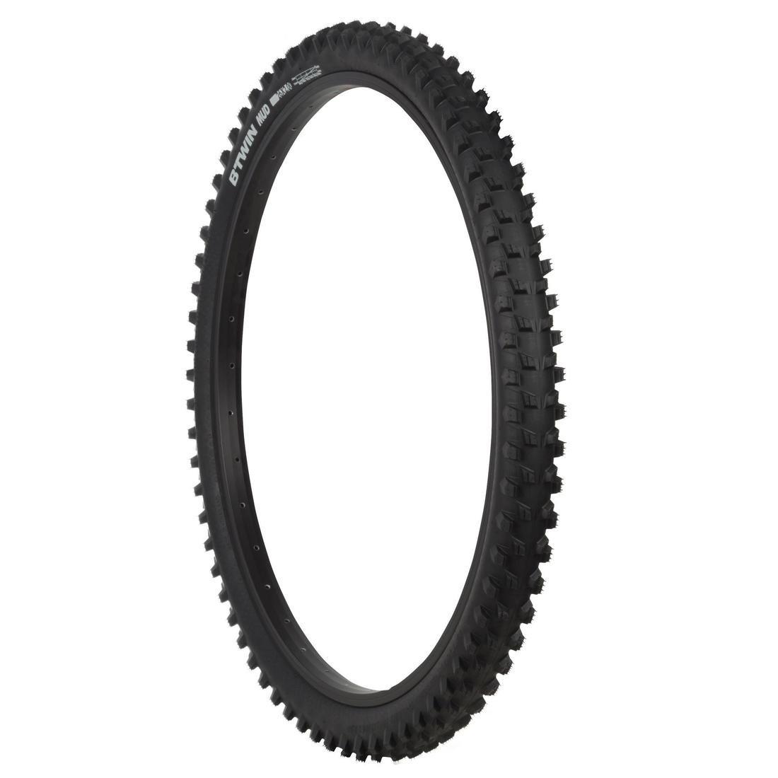 Mountain Bike Tyre, Black, No Color, large image number 0