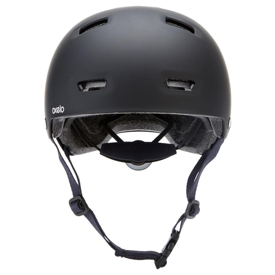 OXELO - Mf500 Inline Skating Skateboarding Scootering Helmet, Black