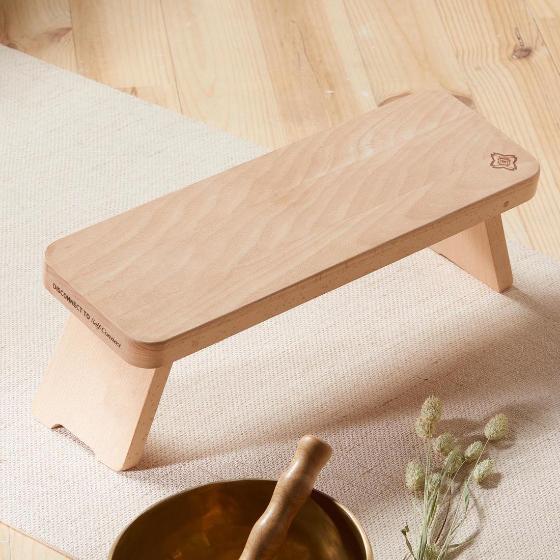Eco-Friendly Yoga/Meditation Bench, Beech, No Color, large image number 4