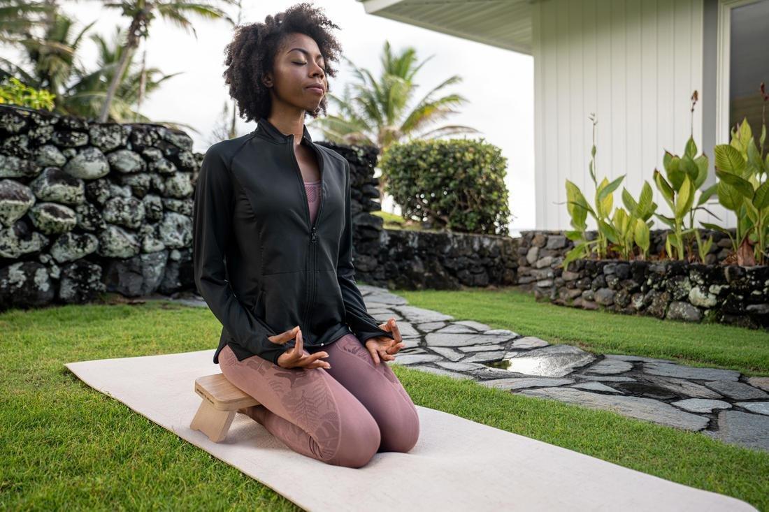 Eco-Friendly Yoga/Meditation Bench, Beech, No Color, large image number 6