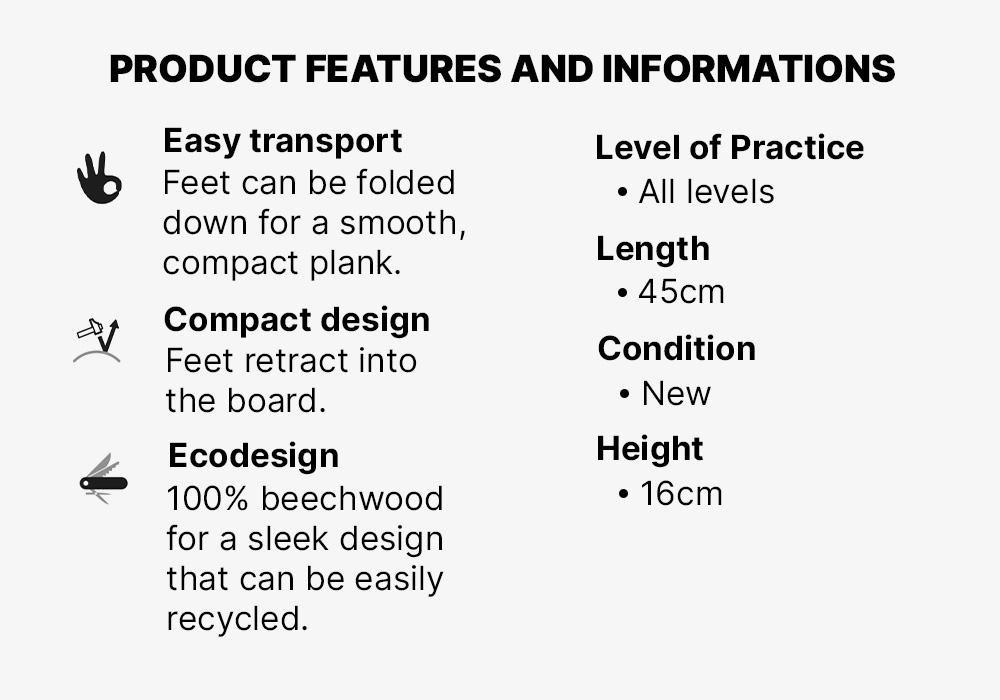 Eco-Friendly Yoga / Meditation Bench, Wood, No Color, large image number 9