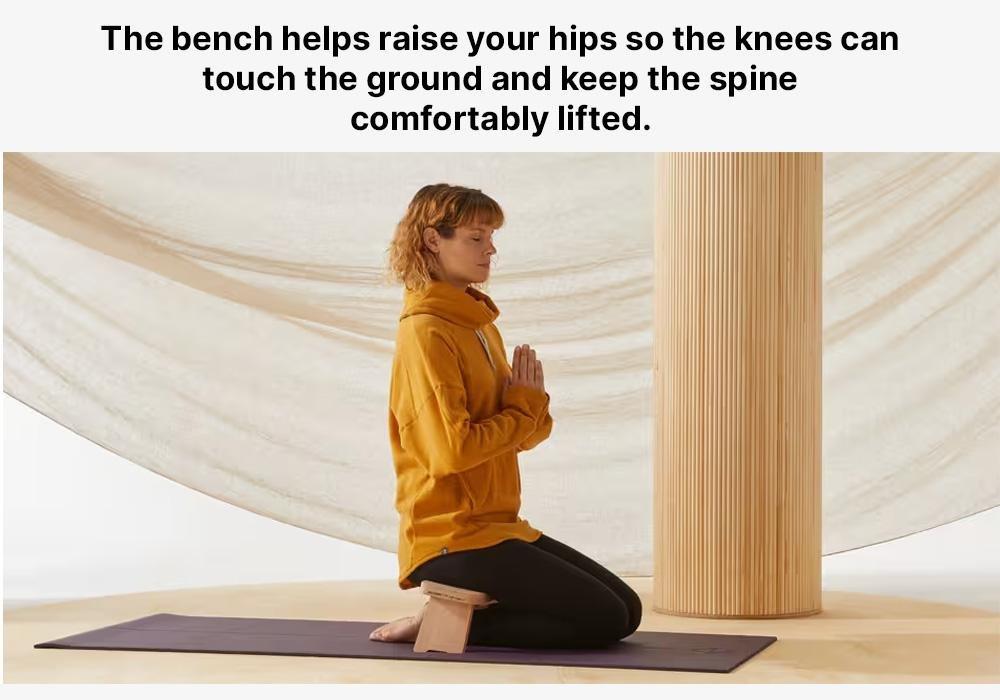 Eco-Friendly Yoga / Meditation Bench, Wood, No Color, large image number 11