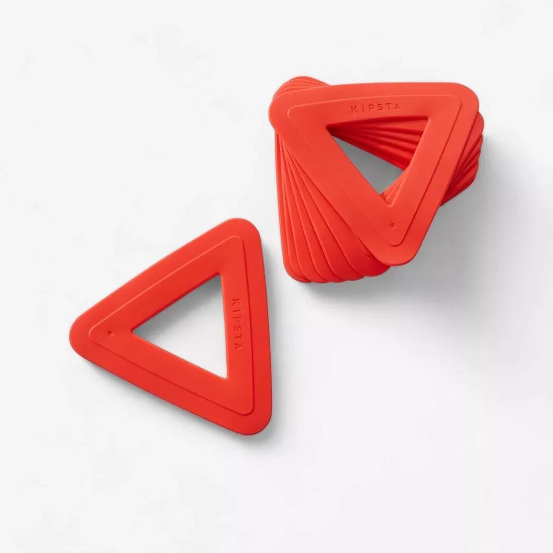 Set Of 10 Flat Training Discs - Orange, No Color, large image number 0