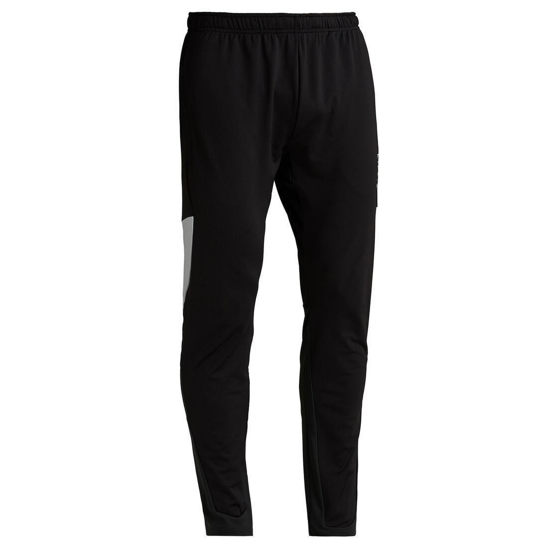 Adult Football Bottoms T500, Black, No Color, large image number 1