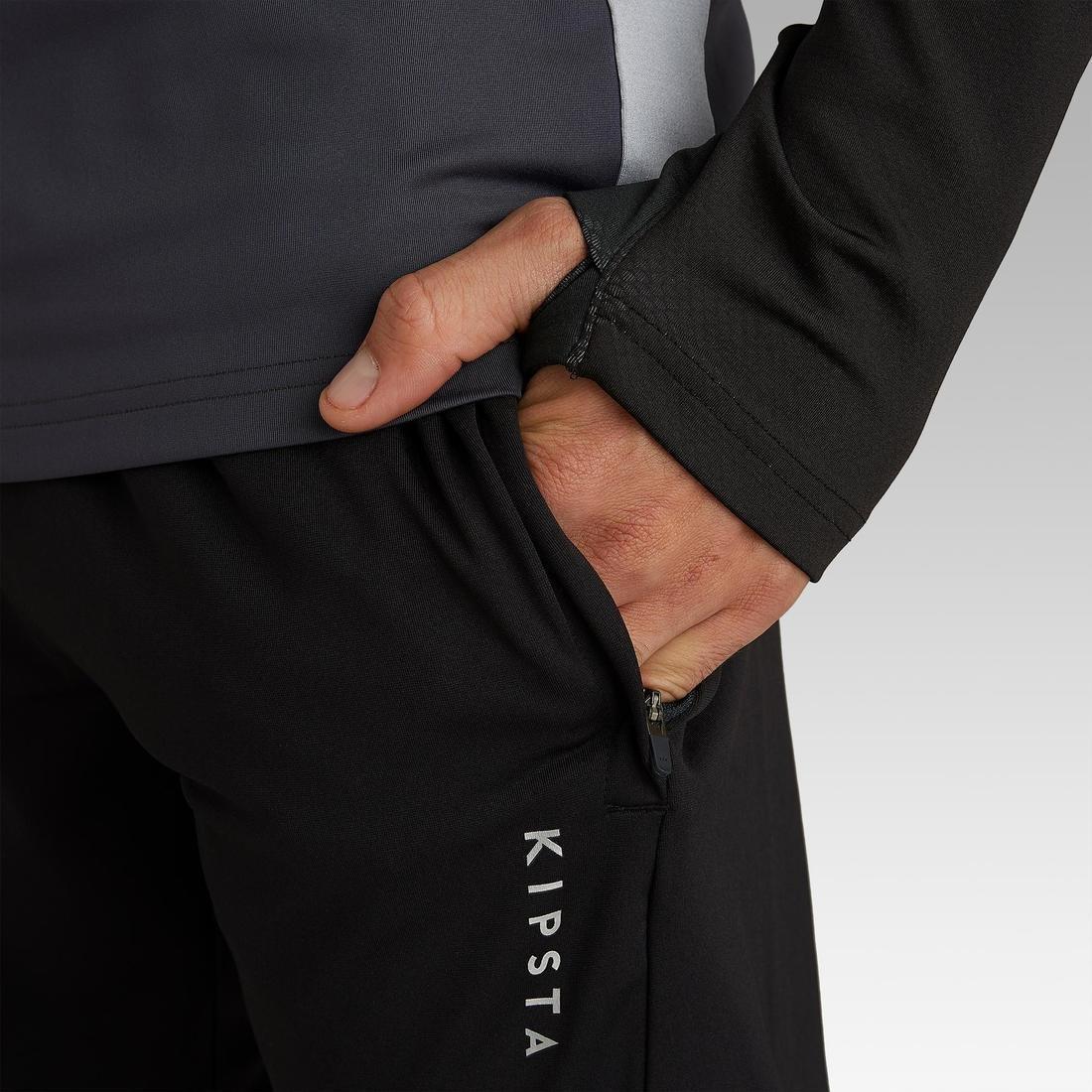 Adult Football Bottoms T500, Black, , large image number 3