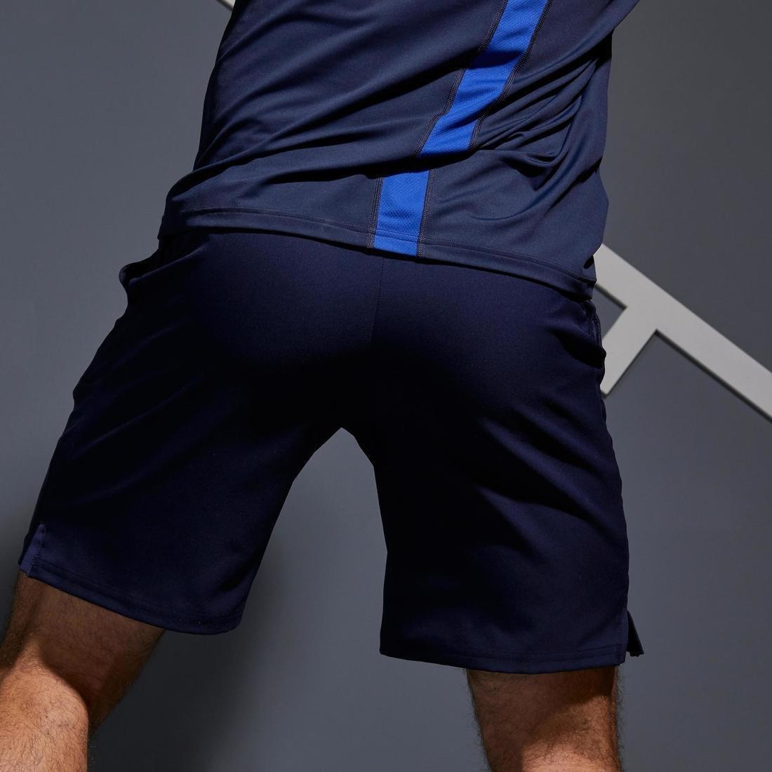 Mens Tennis Shorts Tsh500 Dry, Navy Blue, , large image number 4