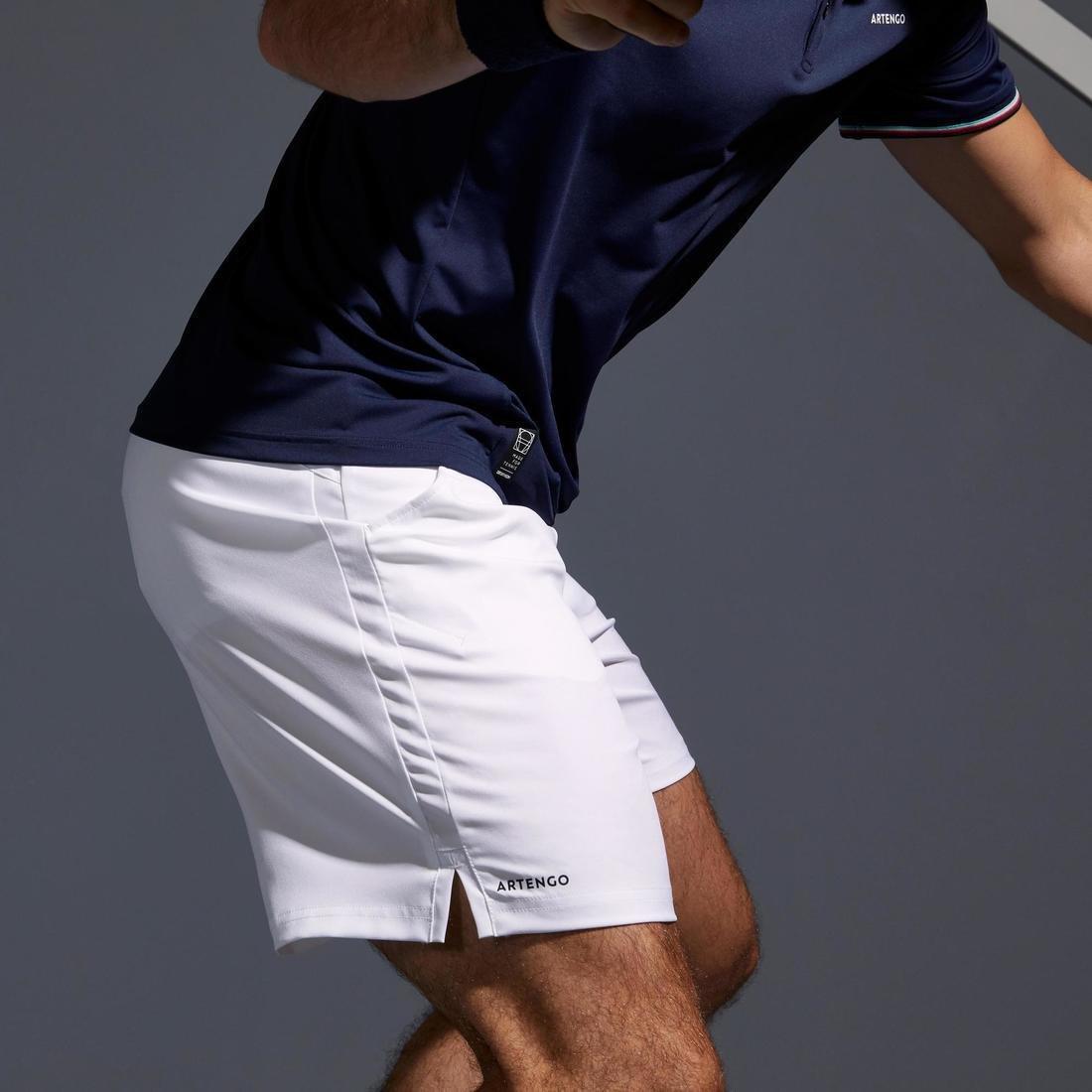 Mens Tennis Shorts Tsh500 Dry, Navy Blue, , large image number 13