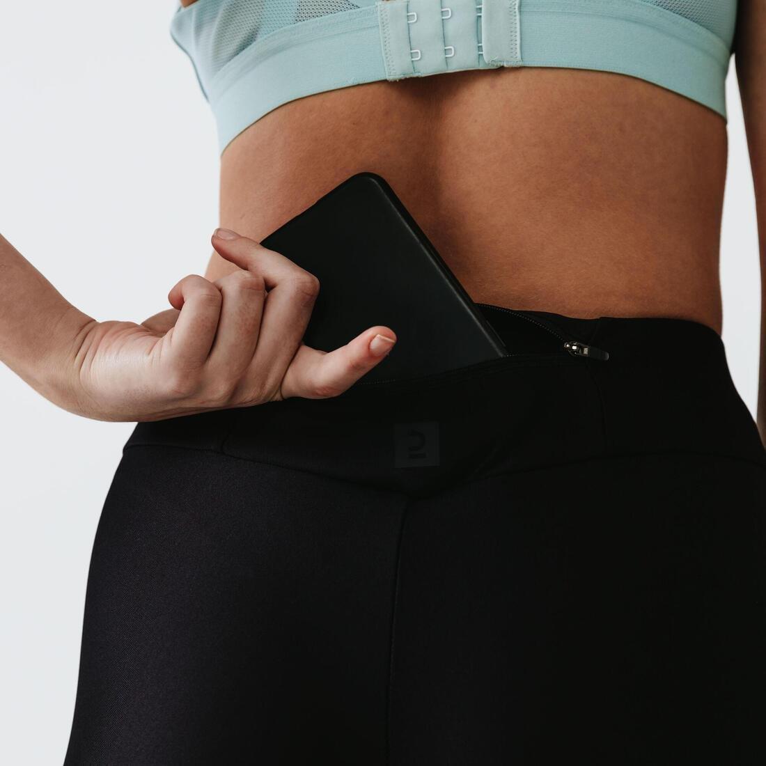 Run Dry  Running Leggings, Black, No Color, medium