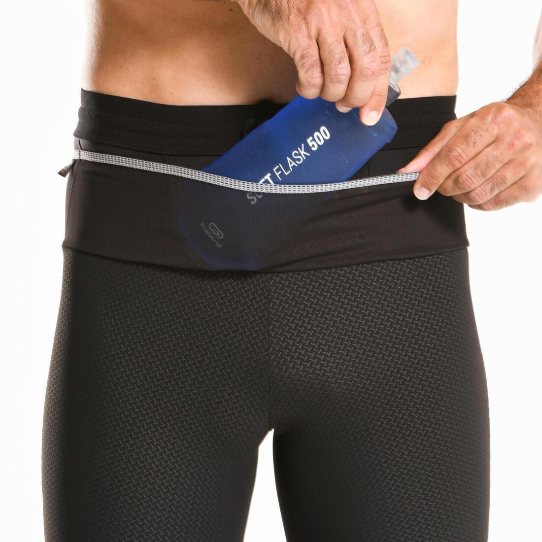 Trail Running Tight Shorts Emboss, Black, , large image number 1