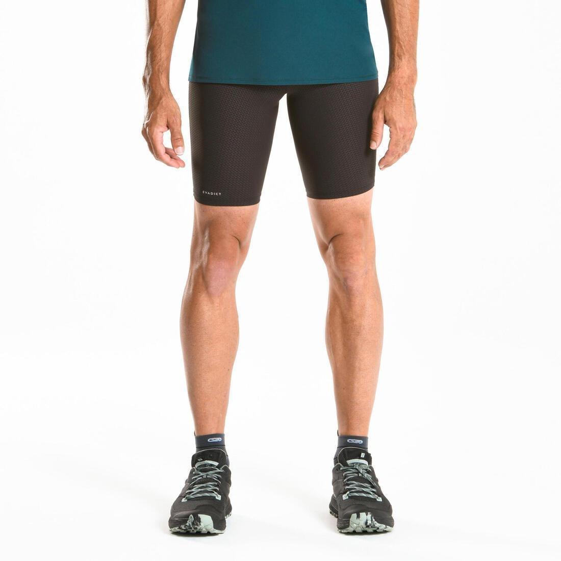 Trail Running Tight Shorts Emboss, Black, , large image number 3