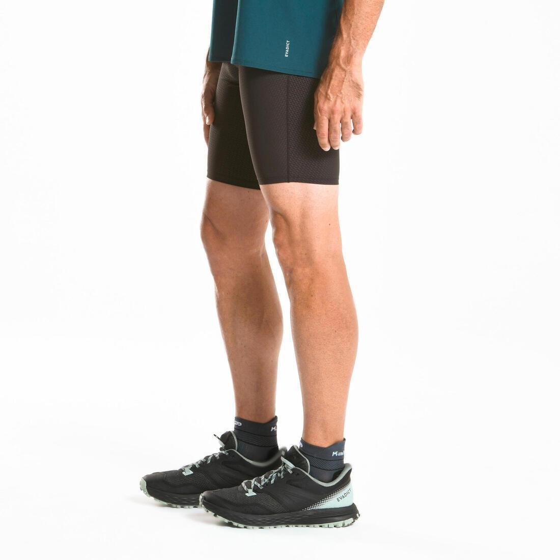 EVADICT - Trail Running Tight Shorts Emboss, Black