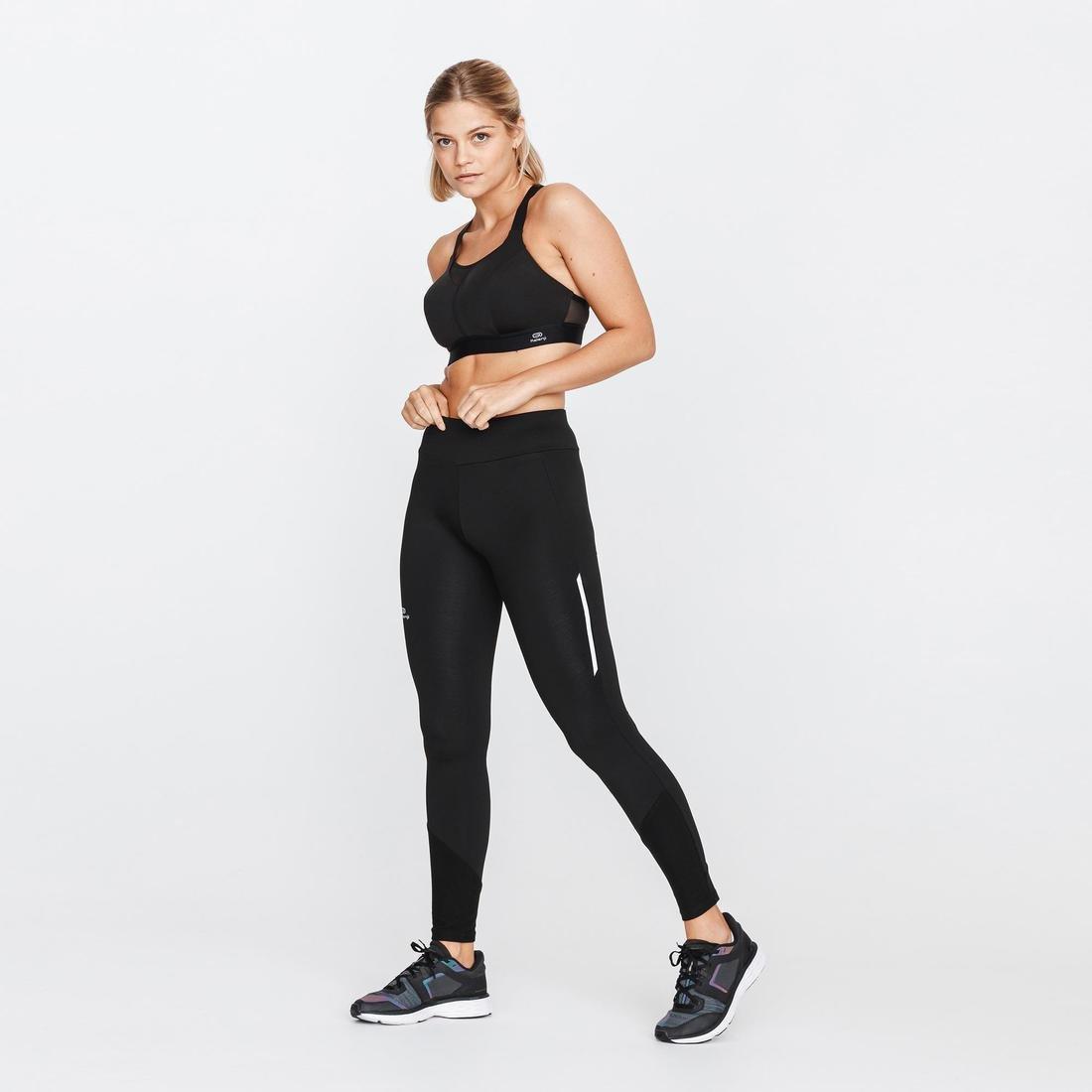 Women Run Warm Running Tights, Black, , large image number 2