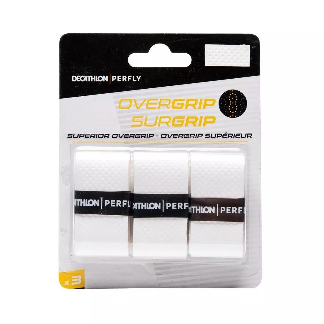 Artengo Badminton Superior Overgrip x3-White, No Color, large image number 0
