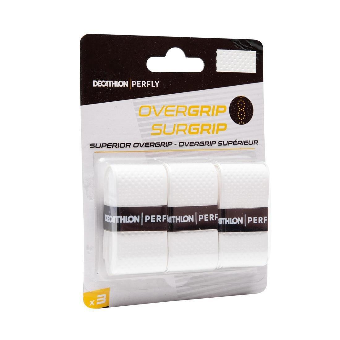 Artengo Badminton Superior Overgrip x3-White, No Color, medium