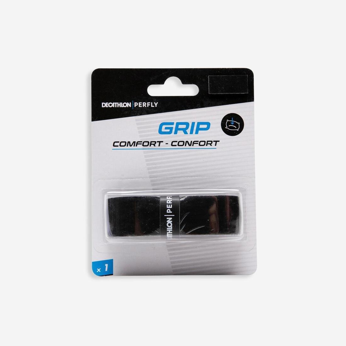 Artengo Badminton Comfort Grip x1, Black, No Color, large image number 0