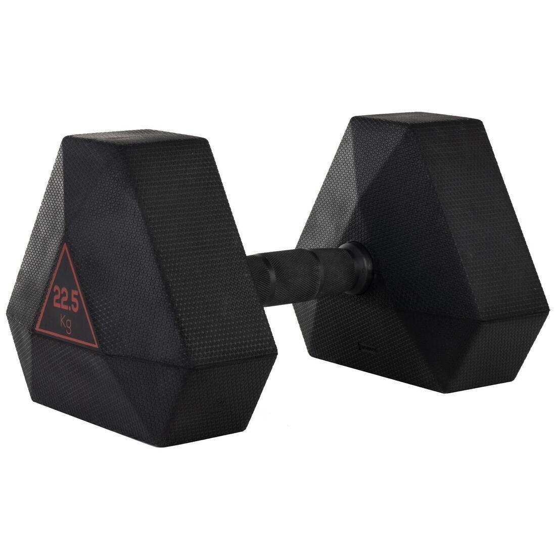Hex Dumbbell, Black, No Color, medium