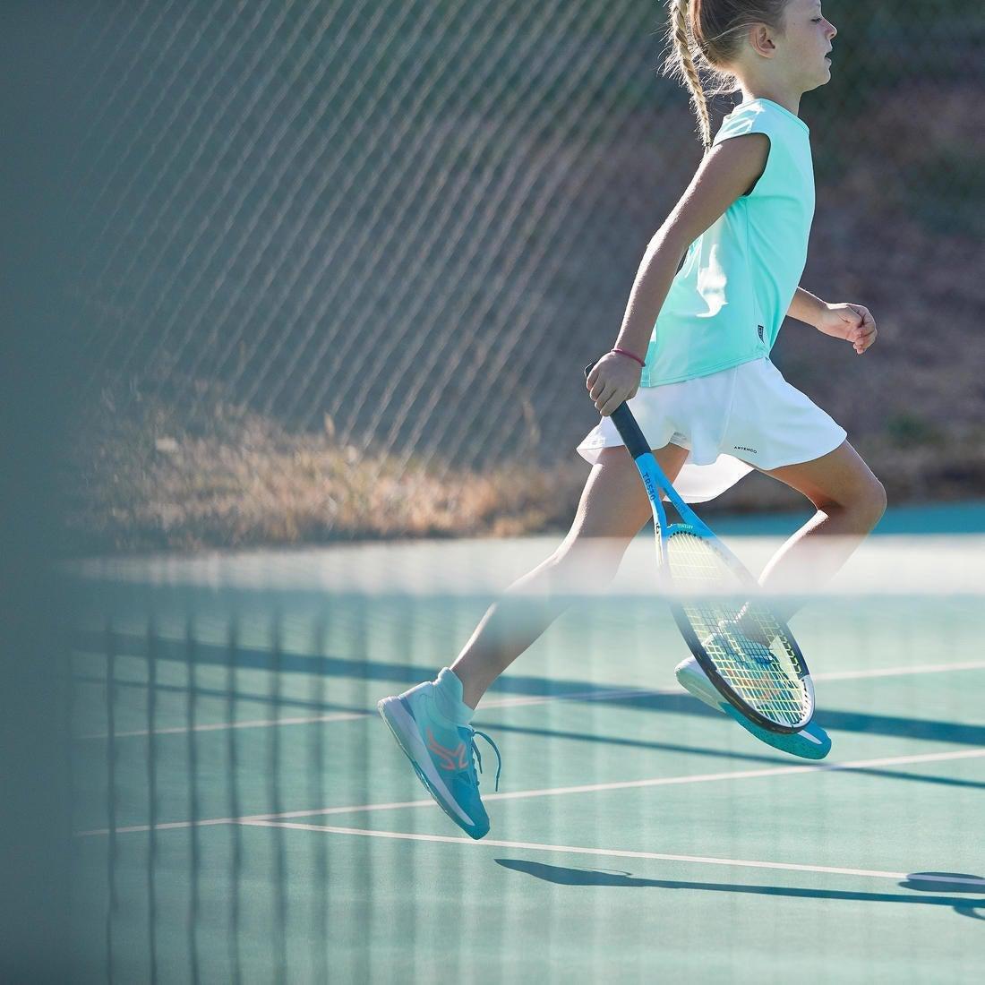 Girls' Tennis Skirt TSK500 -White, 5401_000, large image number 12