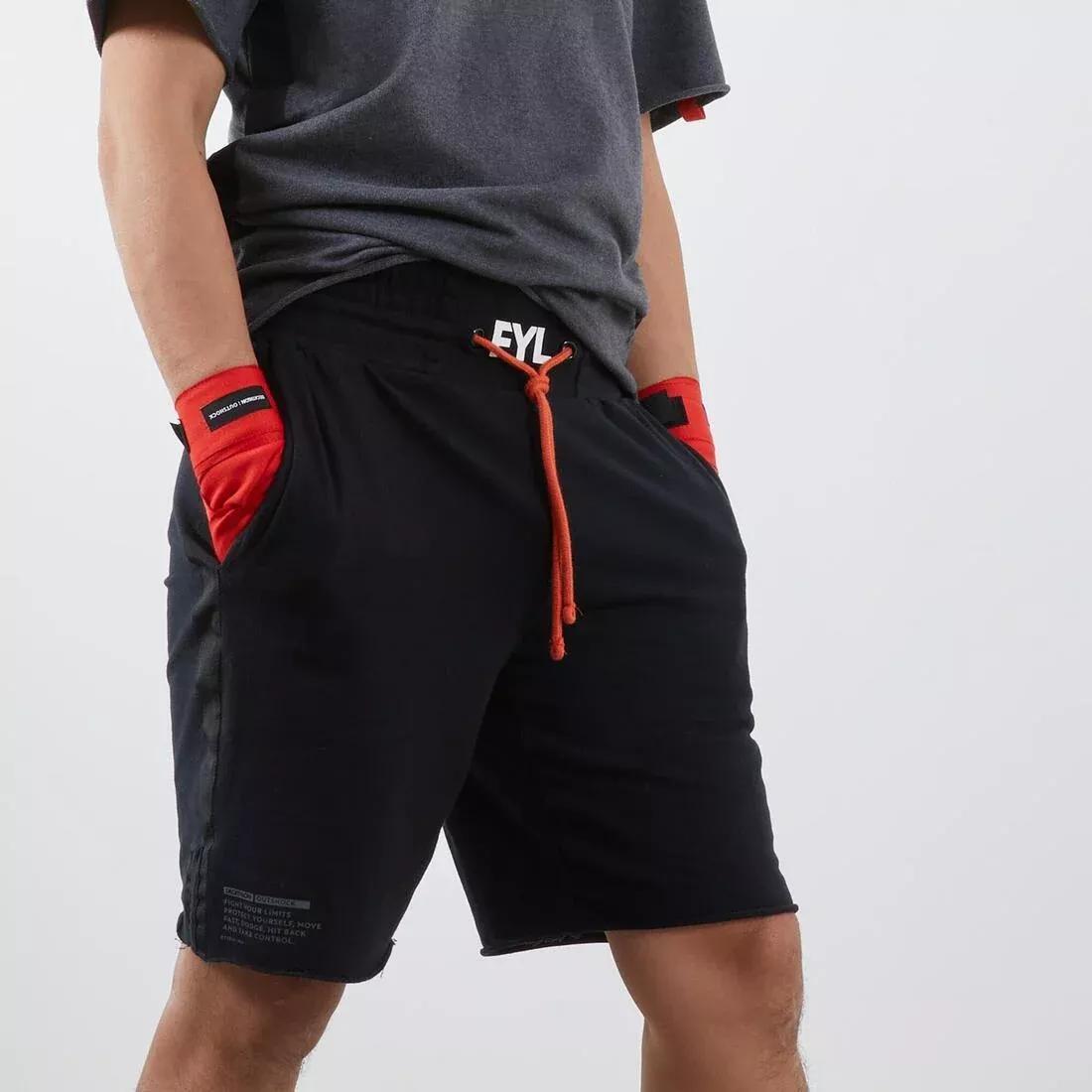 OUTSHOCK - 100 Adult Boxing Shorts, Black