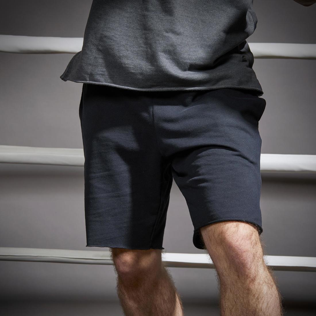 OUTSHOCK - 100 Adult Boxing Shorts, Black