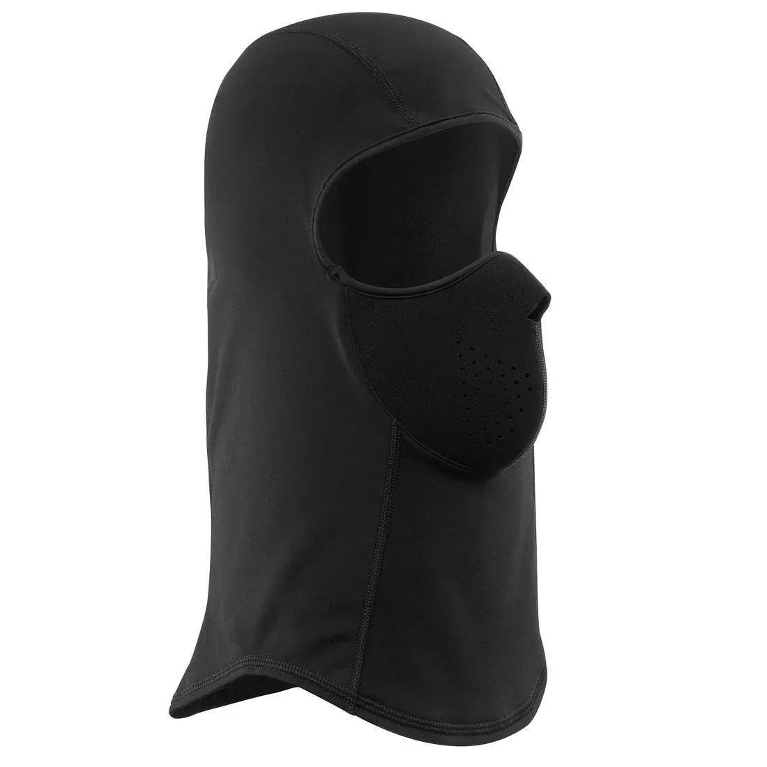 Adults Balaclava With Powder Mask, Black, No Color, medium
