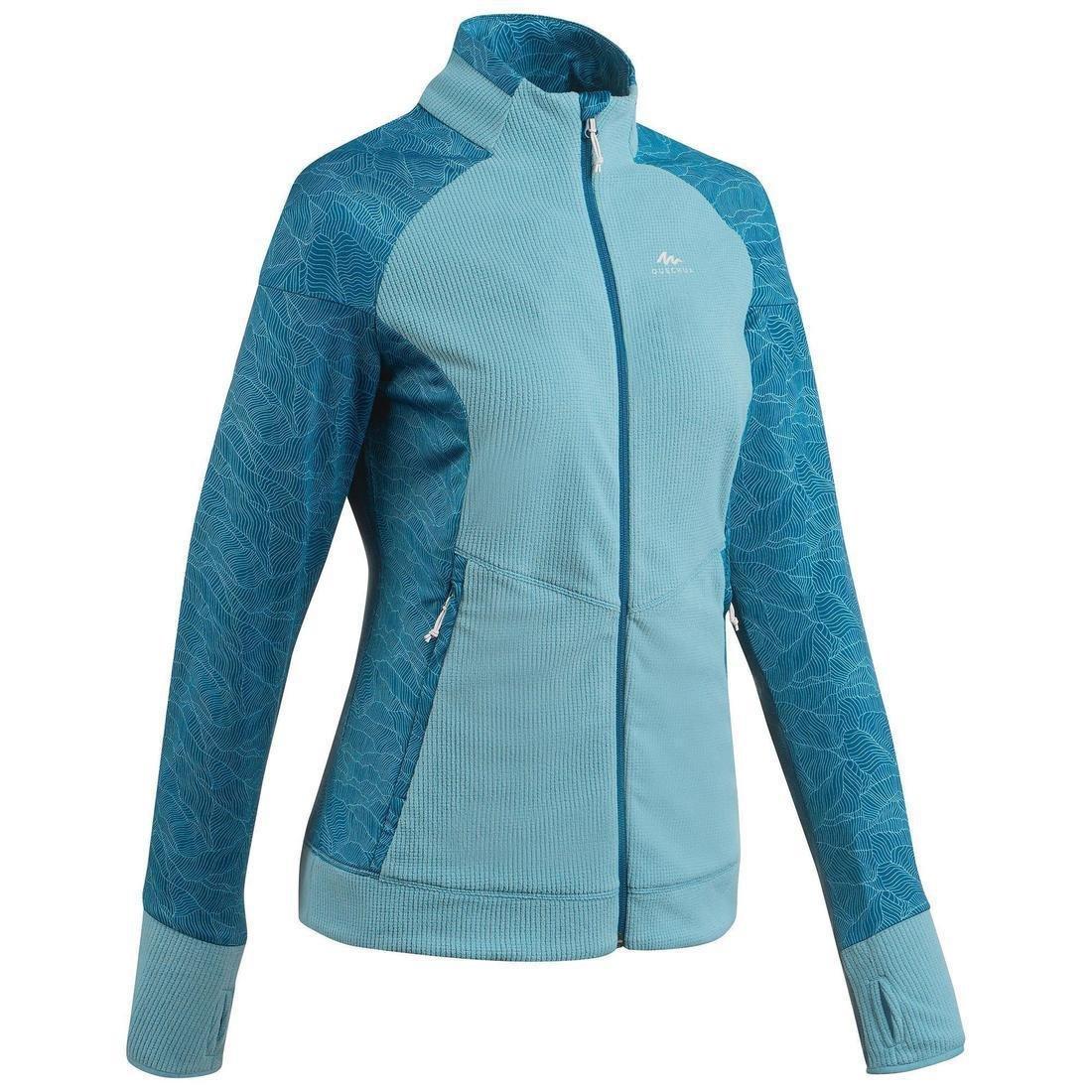 QUECHUA - Women Mountain Walking Fleece - Mh520, Blue