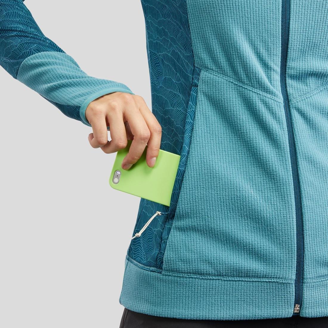 Women's Mountain Walking Fleece - MH520, Blue, , large image number 5