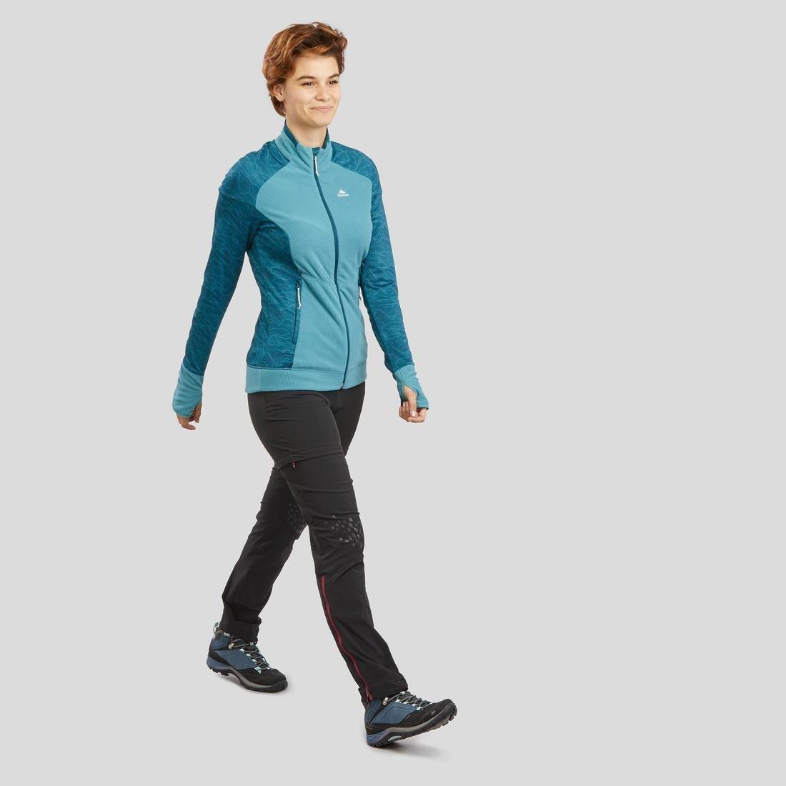 Women's Mountain Walking Fleece - MH520, Blue, , large image number 7
