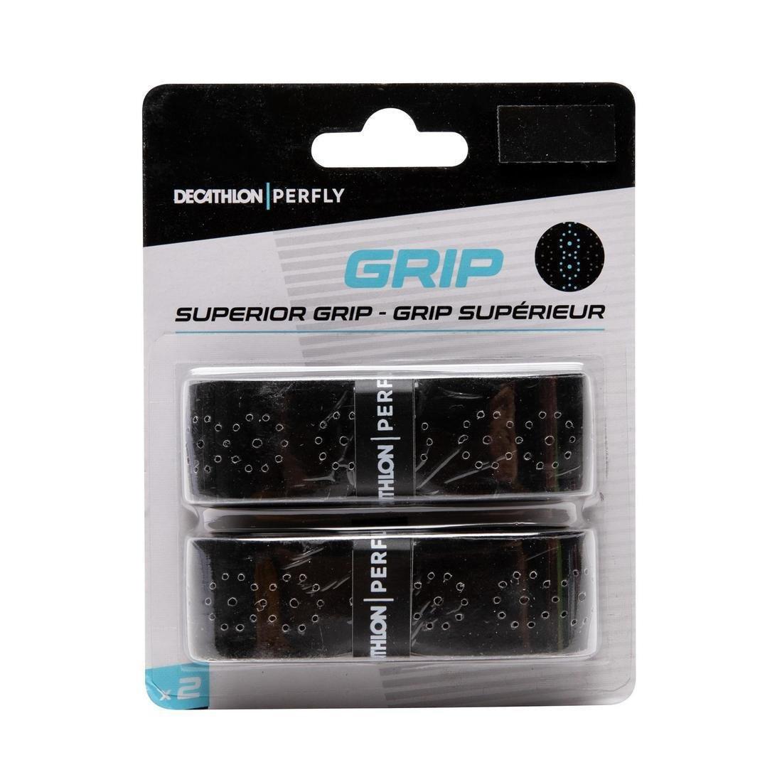 Badminton Superior Grip X 2, Black, , medium