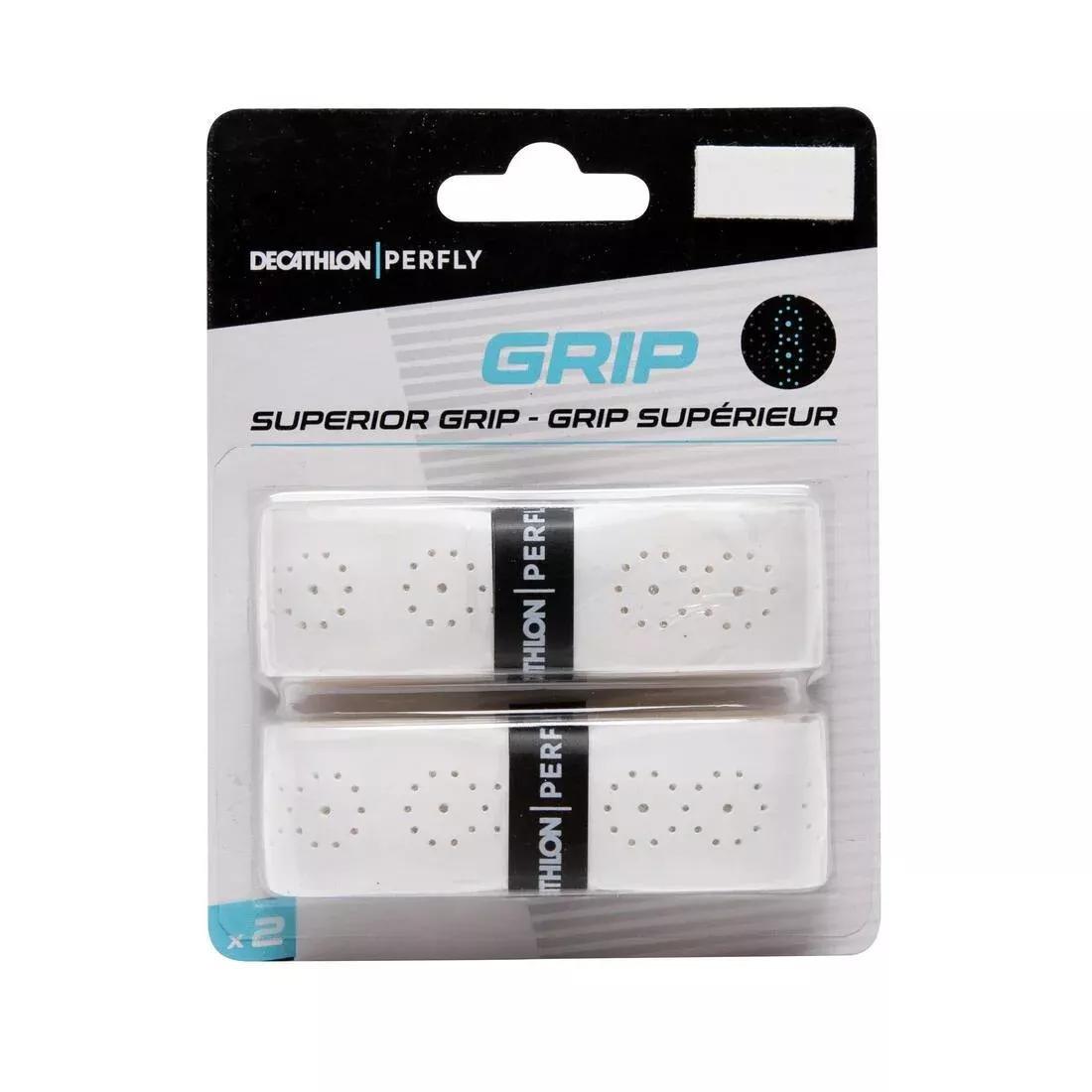 Badminton Superior Grip X 2-White, No Color, medium