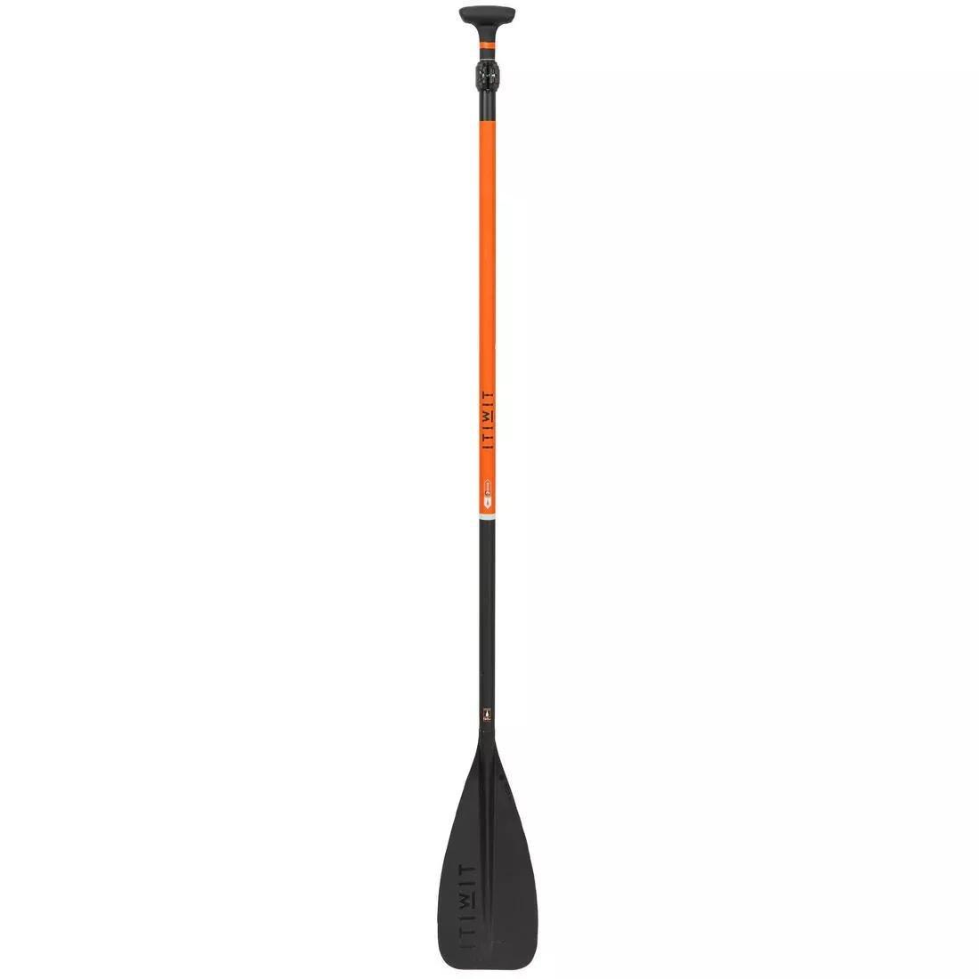 Fibre And Carbon Sup Paddle, Collapsible And Adjustable (170 -210 Cm), Orange, No Color, medium
