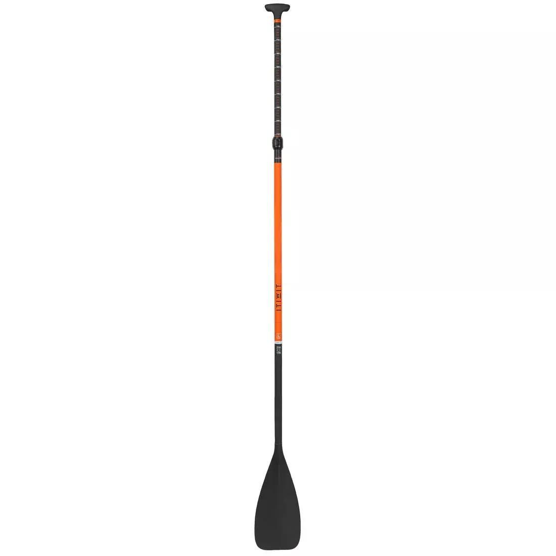 Fibre And Carbon Sup Paddle, Collapsible And Adjustable (170 -210 Cm), Orange, No Color, large image number 9