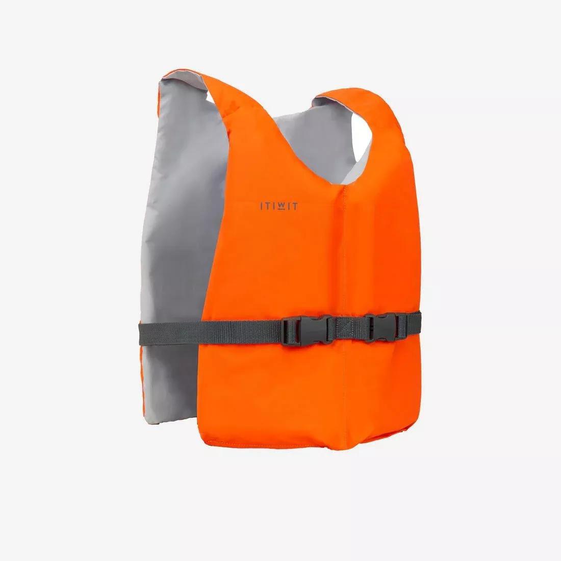 Kayak, Stand Up Paddle or Dinghy Buoyancy Vest, Blood Orange, No Color, medium