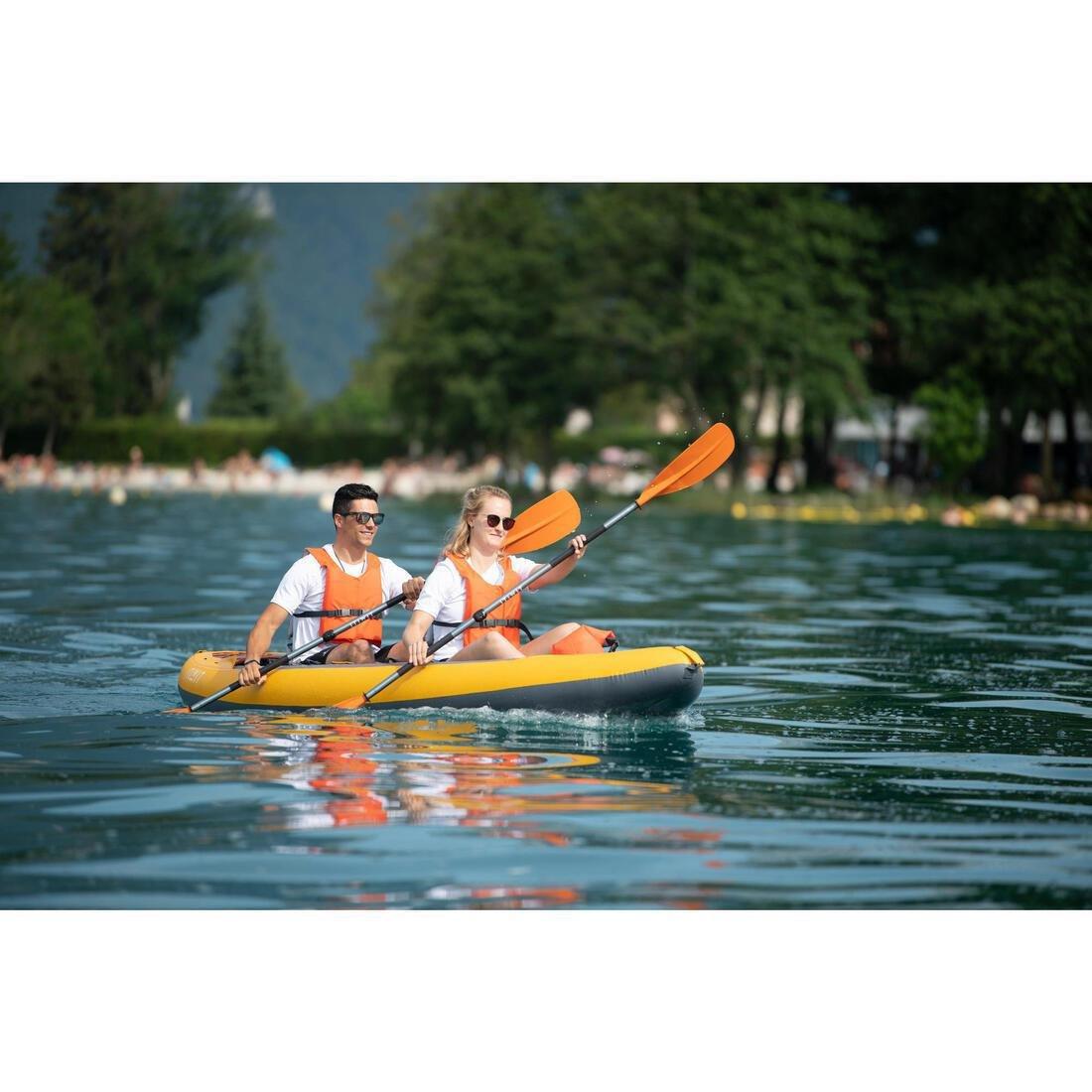 Kayak, Stand Up Paddle or Dinghy Buoyancy Vest, Blood Orange, No Color, medium