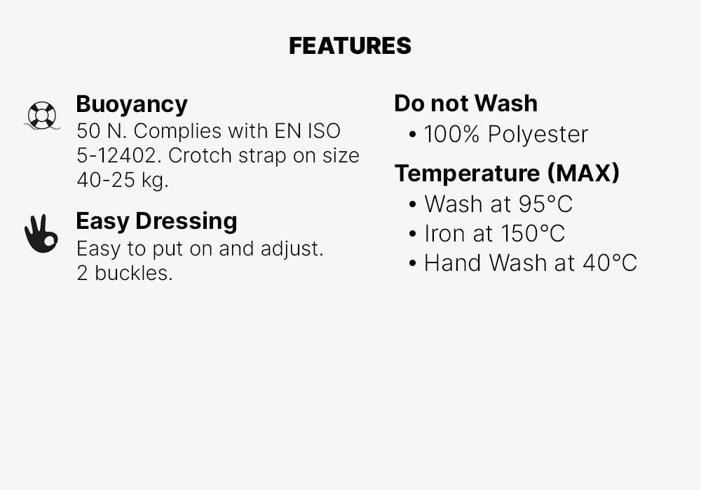 Kayak, Stand Up Paddle or Dinghy Buoyancy Vest, Blood Orange, No Color, medium