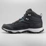 QUECHUA - Mens WaterproofVega Walking ShoesMh100 Mid, Black