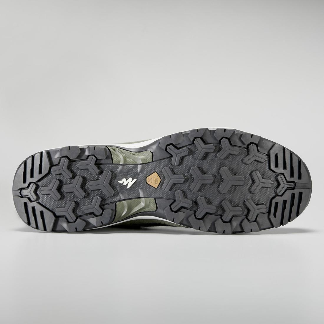 Mens WaterproofVega Walking ShoesMh100 Mid, Black, , large image number 14