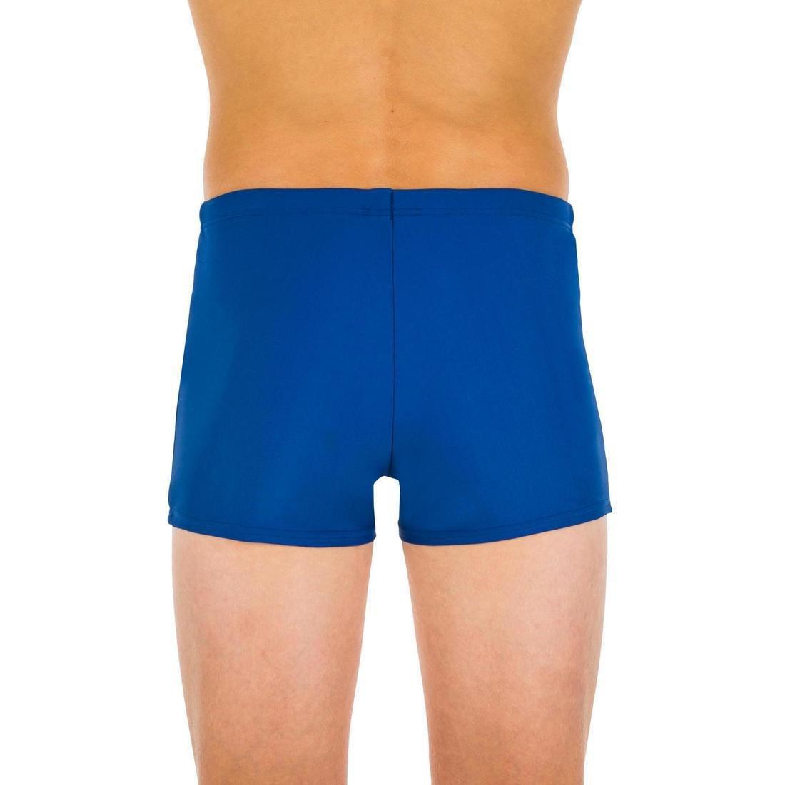 Boys' Swimming Boxer Basic 100, Deep Blue, No Color, medium